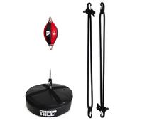 MINI PALLA TESA GREEN HILL SIGMA SPEED BALL PIENA PERA BOXE PUGILATO VERA PELLE (Sigm elastici+base a terra)