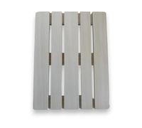 Mini Pallet Decorativo in Legno, 24x18x4 cm - Bianco - Design Rustico e Versatile per Decorazioni, Espositori e Progetti Fai-da-Te - Mini Pallet Presentazione Aperitivo e Salumi