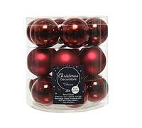 Mini palline in vetro da appendere. Set di 18