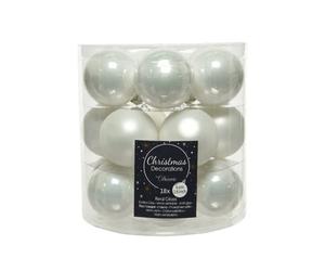 Mini palline in vetro da appendere. Set di 18