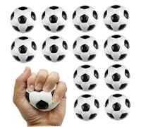 Mini pallone da calcio da 12 pezzi, pallone da calcio in morbida schiuma da 2, 4 pollici, piccoli giocattoli antistress portatili per decorazioni per feste per bambini, favori e sollievo dall'ansia