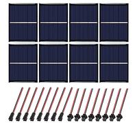 Mini Pannelli solari 1.5V 0,65W 80X60mm 8Pezzi Mini pannelli a celle solari Pannello Solare Portatile Modulo di Alimentazione Modulo Caricabatteria per Energia Solare, Home DIY, Progetti di Scienza