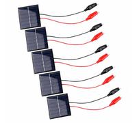Mini pannelli solari 3 V 150 mA 0,45 W, confezione da 3 con clip a | Piccole celle solari per giocattoli fai da te, riparazione della luce del giardino, progetti STEM ed elettronica a bassa