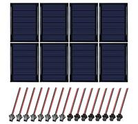 Mini Pannelli solari 3V 0,3W 65X48mm 8Pezzi Mini pannelli a celle solari Pannello Solare Portatile Modulo di Alimentazione Modulo Caricabatteria per Energia Solare, Home DIY, Progetti di Scienza