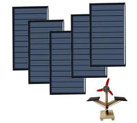 Mini Pannelli Solari, Pannello Solare Modulo, Pannello Solare Policristallino, Adatto per Biciclette Solari Condivise, Zaini Solari, Luci da Prato, Lampade, 5 Pezzi, 80 x 45mm, 5V 100mA