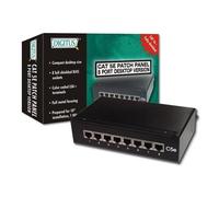 MINI PANNELLO PATCH CON 8 PORTE SCHERMATE CAT. 5E PER SPAZI RIDOTTI O DA MURO CM