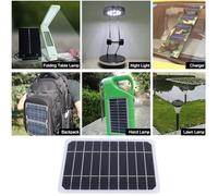 Mini pannello solare monocristallino da 5 W 5 V, connettore USB esterno Caricabatterie solare Alimentatore mobile per ricarica cellulare Pompa dell'acqua per telefono cellulare