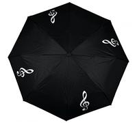Mini paraguas Agifty U - 2003 Negro Clave de Sol blanca