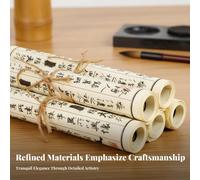 Mini Paravento Pieghevole Motivi Caleleganteligrafici e Pittorici per Libreria,