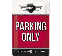 Mini Parcheggio Solo Goffrato Metallo Insegne. Licenza Prodotto. 300mm x 200mm