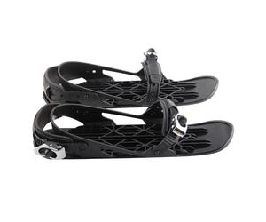 Mini pattini da sci, scarpa da snowboard con attacchi regolabili per sport invernali all’aperto, lame da neve resistenti in ABS, nylon e lega di alluminio, adatte a scarpe dalla