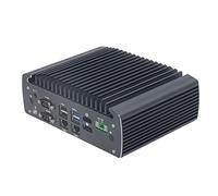 Mini PC, 100-240V Mini Centri Industriali Silenziosi del Computer 4 Ad Alta Definizione della Multi Interfaccia 4 Fili per il Magazzino (Spina europea 100-240 V)