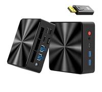Mini PC, 13th Twin Lake N150 (Beat N100/N95, fino a 3,6 GHz), 16 GB DDR4 RAM 512 GB M.2 SSD Dual LAN, mini computer desktop Windows 11, triplo display 4K, Type-C/WiFi 6/BT5.2/Micro PC per Home Office