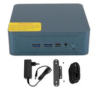 Mini PC, 8 GB DDR4 6E BT5.2 Tipo C Micr PC 4,40 GHz Mini computer desktop Computer desktop compatto a doppio schermo per Win11 (Spina UE 8 GB + 512 GB)