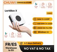 Mini PC CHUWI LarkBox X con Intel i3-1220P, 8GB di RAM, SSD da 256GB, WiFi 6, computer desktop