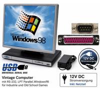 Mini-Pc Computer 43cm 17 " Schermo Windows 98 RS-232 Parallelo Anche Wandversion