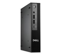 Dell Pro Micro Plus QBM1250 - Micro - Core Ultra 7 265 / 2.4 GHz - RAM 16 GB - SSD 512 GB - NVMe, TLC - Intel Graphics - 1GbE, Bluetooth, Wi-Fi 6E - WLAN: Bluetooth, 802.11a/b/g/n/ac/ax (Wi-Fi 6E)