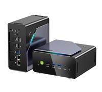 Mini PC Gaming AMD Ryzen 7 H 255 (upgrade 8745HS, fino a 4,9 GHz), Mini PC barebone (NO DDR, NO SSD) supporta DDR5, PCIe 4.0 x4, USB4.0, LAN 2.5G, Quad Display 4K, OCuLink - Gaming, Ufficio e Business