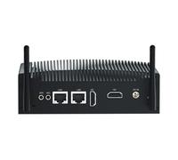 Mini PC Industriale Core i5 8250U/8350U Fanless PC Computer Desktop sostegno Linux/WIN11 pro, 32GB RAM 512GB SSD, 2x HD Dual Display, 2x RS232 COM, WiFi, Dual Lan Mini PC Server Wake On LAN