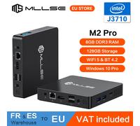 Mini PC MLLSE M2 Pro con Processore Intel J3710, 8GB RAM, 128/256GB ROM, Wi-Fi 5, BT 4.2, Windows 10, Computer Desktop Compatto