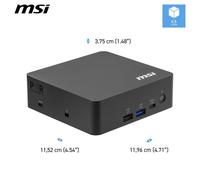 Mini PC MSI Cubi NUC AI+ 3MG-003EU Intel Core Ultra 7 355 16GB 1TB SSD Intel Graphics Windows 11 Pro WiFi 7 Thunderbolt 4