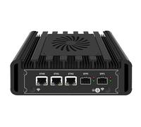 Mini PC N150 Firewall Hardware Intel 82599ES 2 x 10GbE SFP+, 3 x i226V 2.5GbE LAN OPNsense Appliance, AES-NI, 2HD, slot per schede SIM, slot M.2 WiFi, nessuna RAM senza SSD