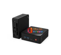 Mini PC, Office 365 di 1 anno, Intel Pentium Gold 6500Y (fino a 3,4 GHz), 8 GB di RAM 256 GB SSD, computer desktop Windows 11 per studenti aziendali, triplo display 4K tramite USB-C/HDMI/DP, WiFi, BT