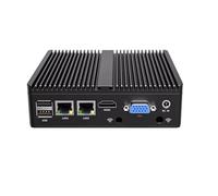 Mini PC senza ventola, PC industriale, mini computer Celeron N4100, HD+VGA Dual Dispaly Output, 2 * 1000Mbps LAN, DDR4 1* M.2 nvme, USB3.0, COM, WiFi, 16GB RAM 512GB SSD