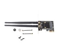 Mini PCI-E a PCI-E Adattatore con 2 Antenne - Convertitore Wireless per Slot Express 1x - Adattatore per Estensione Wireless e Conversione Mini PCI-E a Standard