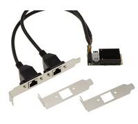 Mini PCIe MiniPCIe - 2 Porte LAN GIGABIT Ethernet RJ45 Su Cavi - INTEL I350