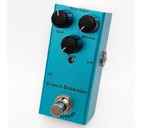 Mini Pedale Effetti Chitarra True Bypass, Vintage Overdrive, Distortion, Analog & Digital Delay, Classic Chorus, Phaser, Tremolo - Pedalboard portatile compatta per chitarra elettrica (03-Crunch