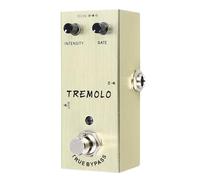 Mini Pedale Effetti per Chitarra Elettrica, Migliora lo Spessore Pedale Effetti Suoni Chitarra Elettrica Regolazione Portatile Campanello Tono Singolo Metallo per Toccare (AN-07 Giallo)