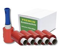 Mini pellicola elastica rossa, set da 6 rotoli + 1 rotolo di alta qualità, 100 mm di larghezza e 150 m per rotolo, pellicola elastica per cellulare