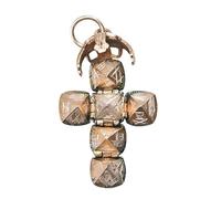 Mini pendente massonico a sfera trasformante, pendente massonico vintage, lavorazione artigianale e design trasformativo, unico convertibile da sfera a croce, per chi ama i pezzi retrò