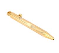 Mini Penna a Sfera Compatta in Ottone con Funzione di Rilascio Rapido del Portachiavi per la Scrittura in Viaggio in Ufficio, Penna Tascabile Portatile per Professionisti (#1)