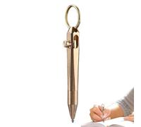 Mini penna in ottone - penna portatile con firma sensibile | Pocket Mini penna da viaggio firma - perno in ottone portatile per trasporto quotidiano per borse notebook