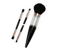Mini pennelli da trucco, riutilizzabili, set di bellezza da 5 pezzi per miscelare la polvere, piccoli pennelli per il trucco, kit di per il trucco, con custodia, kit di trucco, applicatore