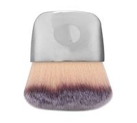 Mini pennello multifunzionale per il trucco, pennello portatile con setole morbide per cipria e fard, strumento di bellezza per principianti e professionisti del trucco, nero o (Argento)