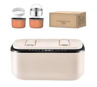 Mini Pentola di Riso, Piroscafo di Viaggio Portatile, Controllo del Touch del Display Digitale Intelligente, Programmazione della Zona di 24 Ore, può Essere Separato dalla Zuppa di Riso nella Zuppa