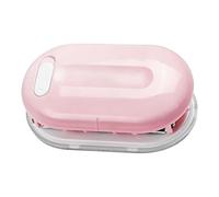 Mini perforatrice - Accessori per rilegatura a tre fori, materiale ferro-ABS, punzonatrice portatile | taccuino sfuso, carta da lettere da desktop, documento manuale, perforatore, piccolo, leggero