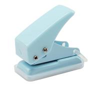 Mini Perforatrice da Ufficio Perforatore in Metallo Pratica Perforatrice da Ufficio Fogli Metallo Guida di Arresto con Barra di Mini perforatore Rapid Mini perforator blu