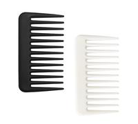 Mini pettine a denti larghi, piccolo pettine districante per capelli, pettine da barba, pettine tascabile per capelli ricci ondulati bagnati e asciutti, portatile per la cura della doccia, pettine da