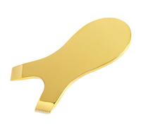 Mini pettine per ciglia a forma di Y, per sollevare e tingere le ciglia, in acciaio inox, riutilizzabile, piccolo pettine per ciglia per il trucco degli occhi, strumento separatore per ciglia (oro)