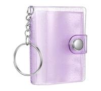 Mini Photo Album Keychain 2-Inch - 24 Pockets Clear Pocket-Sized