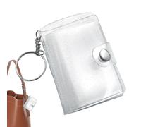 Mini Photo Album Keychain 2-Inch - 24 Pockets Clear Pocket-Sized