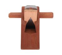 Mini Pialla da Rifinitura Manuale in Legno Marrone per Levigare | Forma Piatta e Sagomata, Design Umano, Protezione della Mano, Controllo Preciso, Manganese Incluso