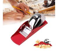Mini piallatrice manuale piccola pialla per la lavorazione del legno, pialla tascabile con lama da 2,5 cm regolabile e 1 fissaggio in legno per progetti di rifilatura, falegnameria, modellismo fai da