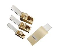 Mini pialle in ottone a fondo piatto per la lavorazione del legno pialla per violino strumenti per liutaio(Color:All 4 planes)