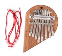 Mini Pianoforte Kalimba A 8 Tasti A Forma Di Cuore Con Accessori Per Principianti Mbira(Right)