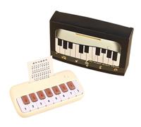 Mini pianoforte portatile - Tastiera musicale con 15 tasti, strumento manuale, giocattolo per principianti per bambini, gioco del suono creativo, regalo elettronico compatto, strumento di